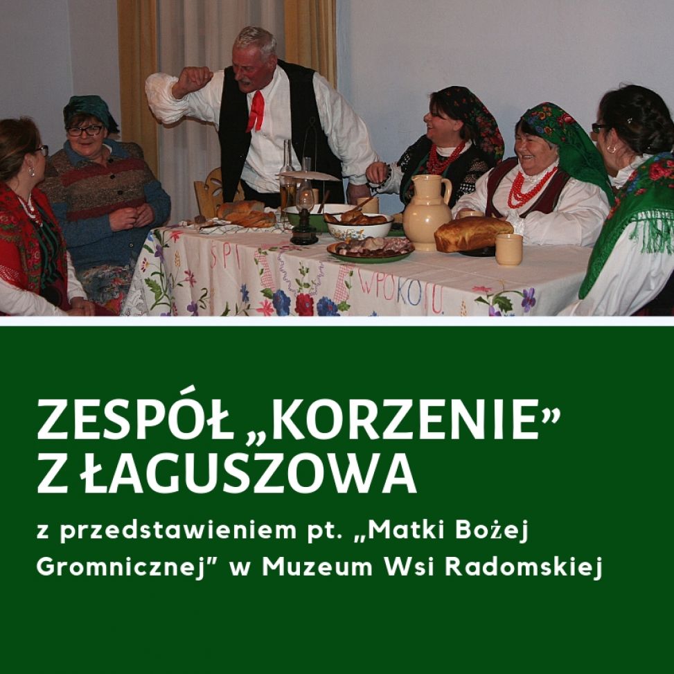 Widowisko teatralne dla uczestników święta Matki Boskiej Gromnicznej w Muzeum Wsi Radomskiej