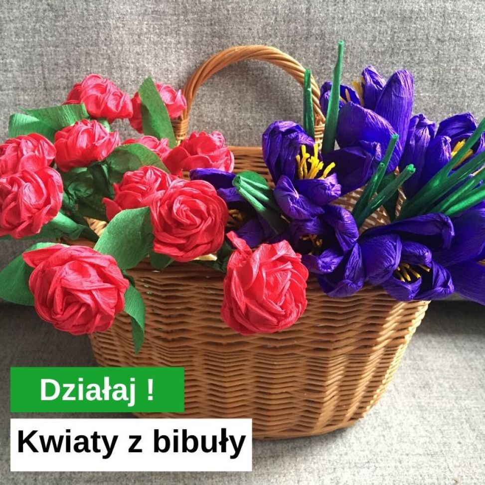 Kwiaty z bibuły