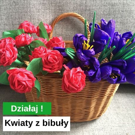 Kwiaty z bibuły