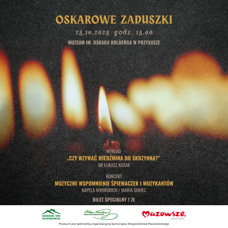 Zapraszamy na spotkanie łączące refleksję, historię i muzykę – Oskarowe Zaduszki