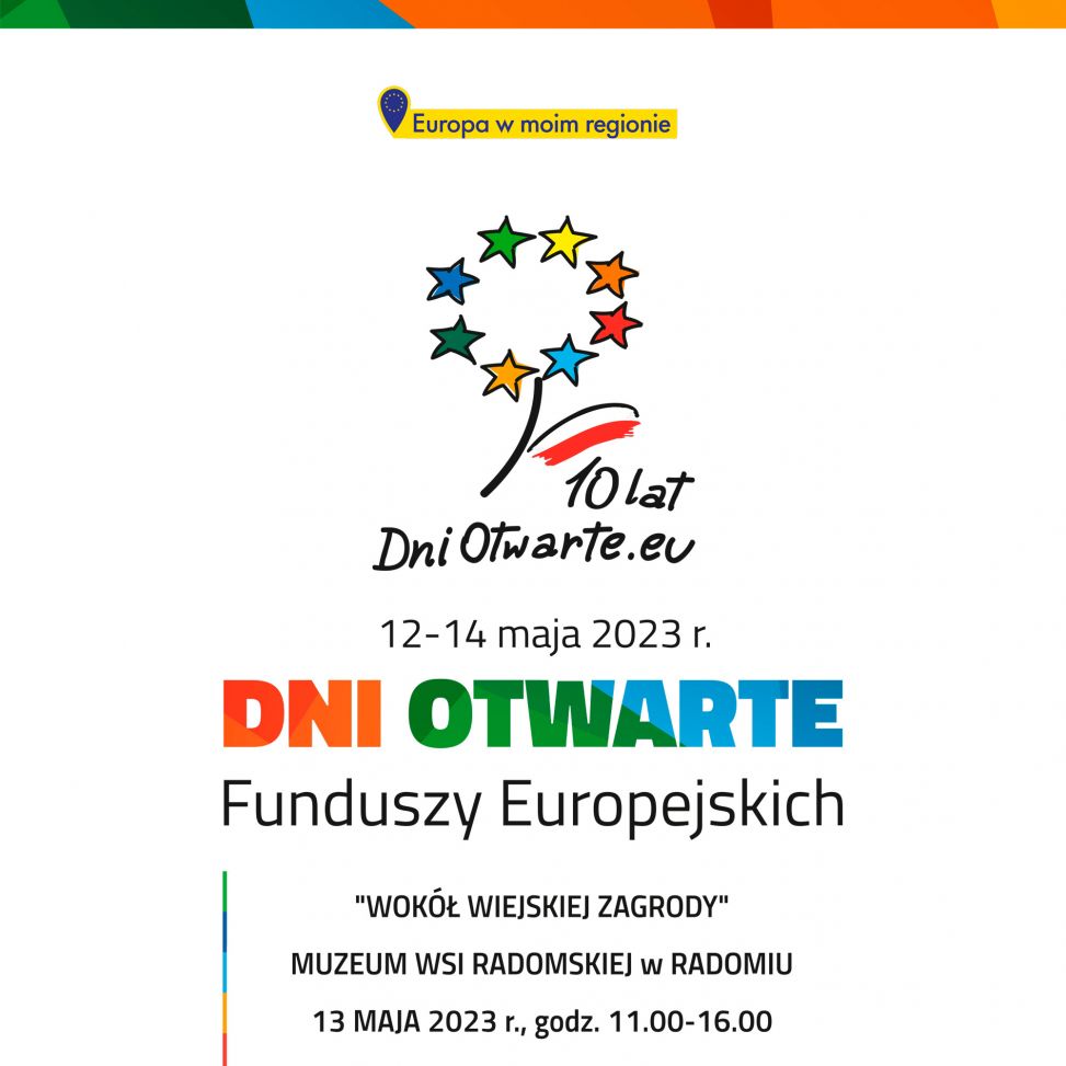 Dni Otwartych Funduszy Europejskich.