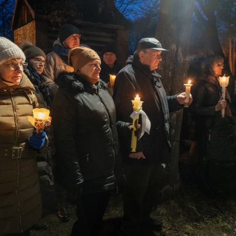 Uroczystość Matki Boskiej Gromnicznej w skansenie