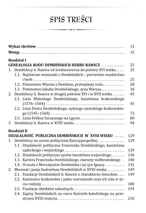 Dembińscy herbu Rawicz w XVIII wieku. Genealogia - działalność publiczna - gospodarka , Kamil Szpunar