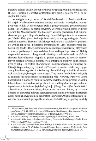 Dembińscy herbu Rawicz w XVIII wieku. Genealogia - działalność publiczna - gospodarka , Kamil Szpunar