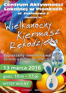 Wielkanocny Kiermasz Rękodzieła w Pionkach